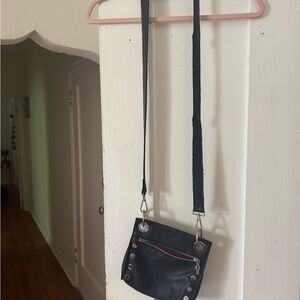 HAMMITT Stylish Black Leather Crossbody Bag